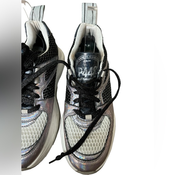 P448 Luke Iridescent Sneakers ( Made in Italy ) - size 39/ 8.5 Womens RETAIL$400 - Picture 4 of 11
